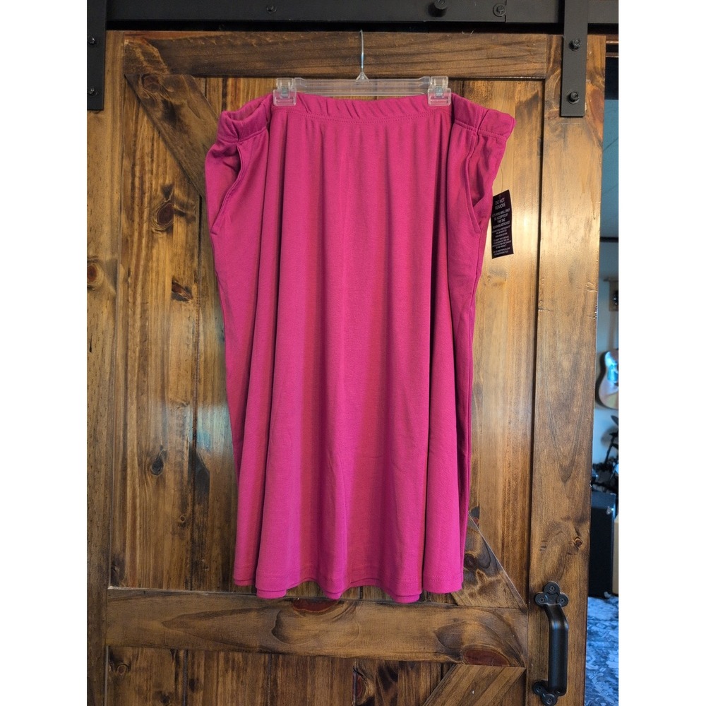 New Jessica London Knit Pink Skirt Sz. 30/32 Cotton Blend Maxi